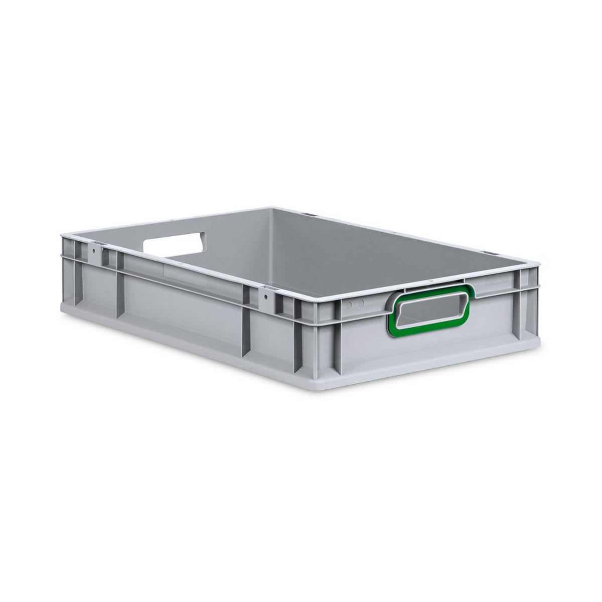 EUROBOX Nextgen Color 12x40x60cm 23 Liter Griffe Grün Offen - Grün, Kunststoff (40/12/60cm) - PROREGAL