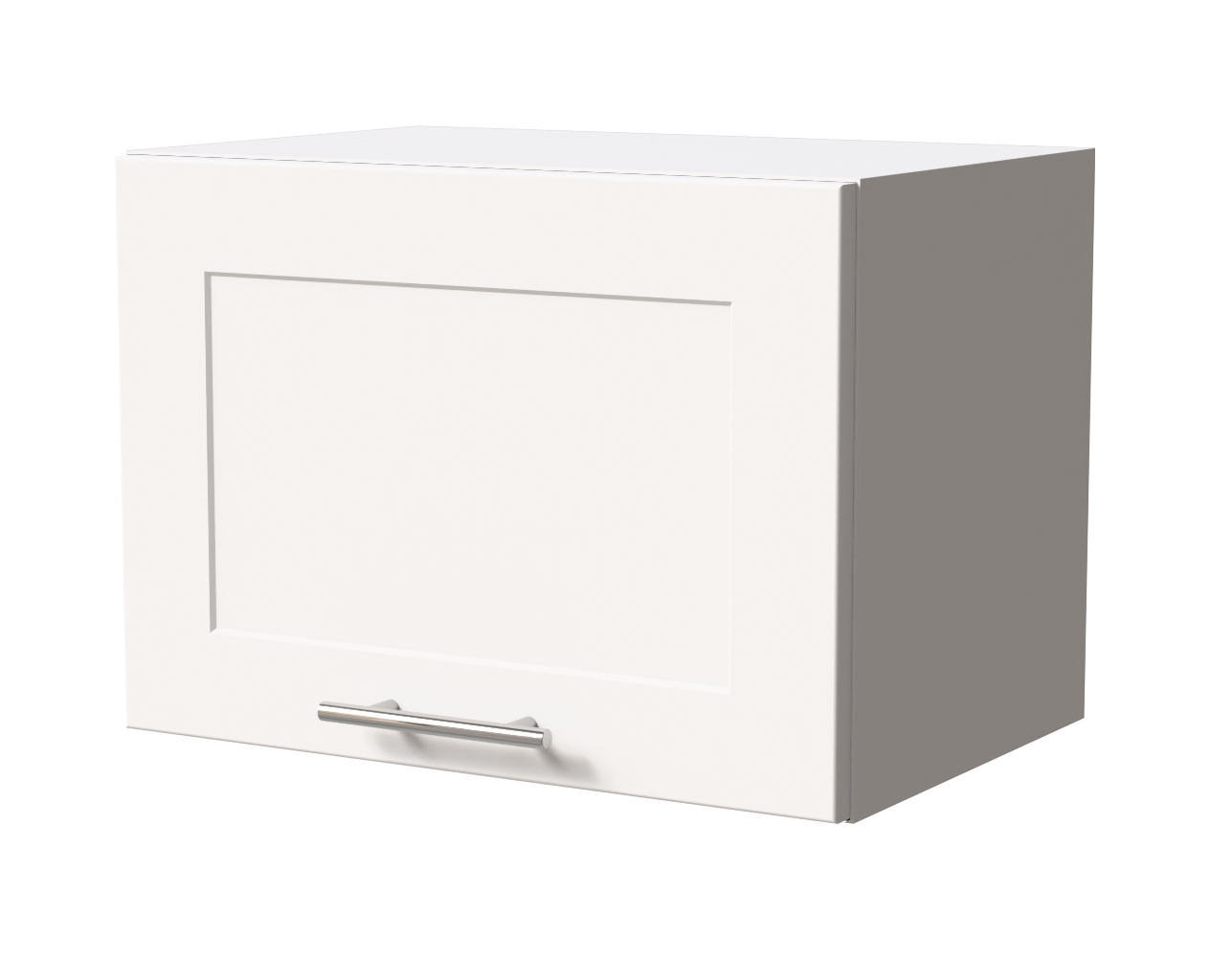 KLAPPHÄNGESCHRANK Oslo W4B/50 Weiß / Weiß Matt 50 / 32,5 / 36cm - Weiß, Holz/Holzwerkstoff (50/36/32.5cm) - Feldmann-Wohnen