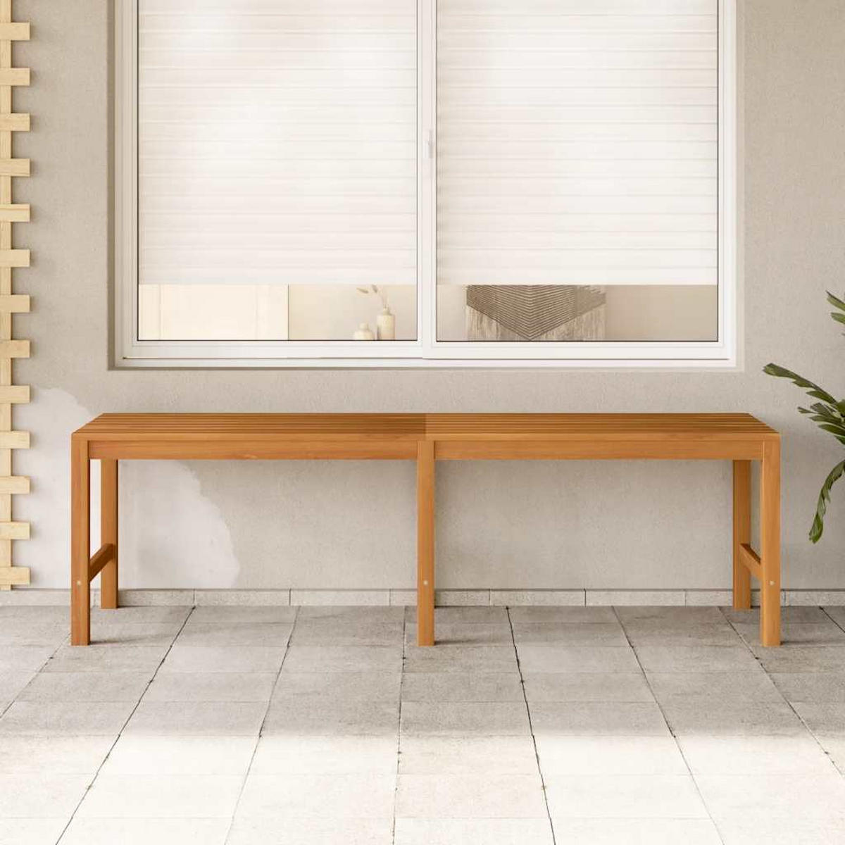 GARTENBANK 150 Cm Massivholz Teak - Braun, Holz (150/45/40cm) - vidaXL