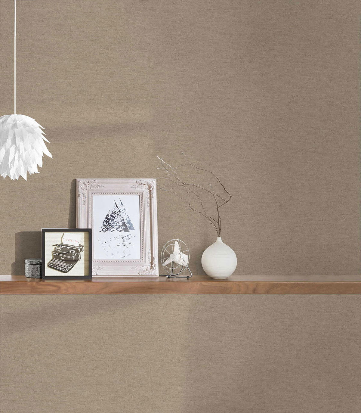 VLIESTAPETE Beige 53/1005 cm - Braun, Kunststoff/Textil (53/1cm) - KUNSTLOFT