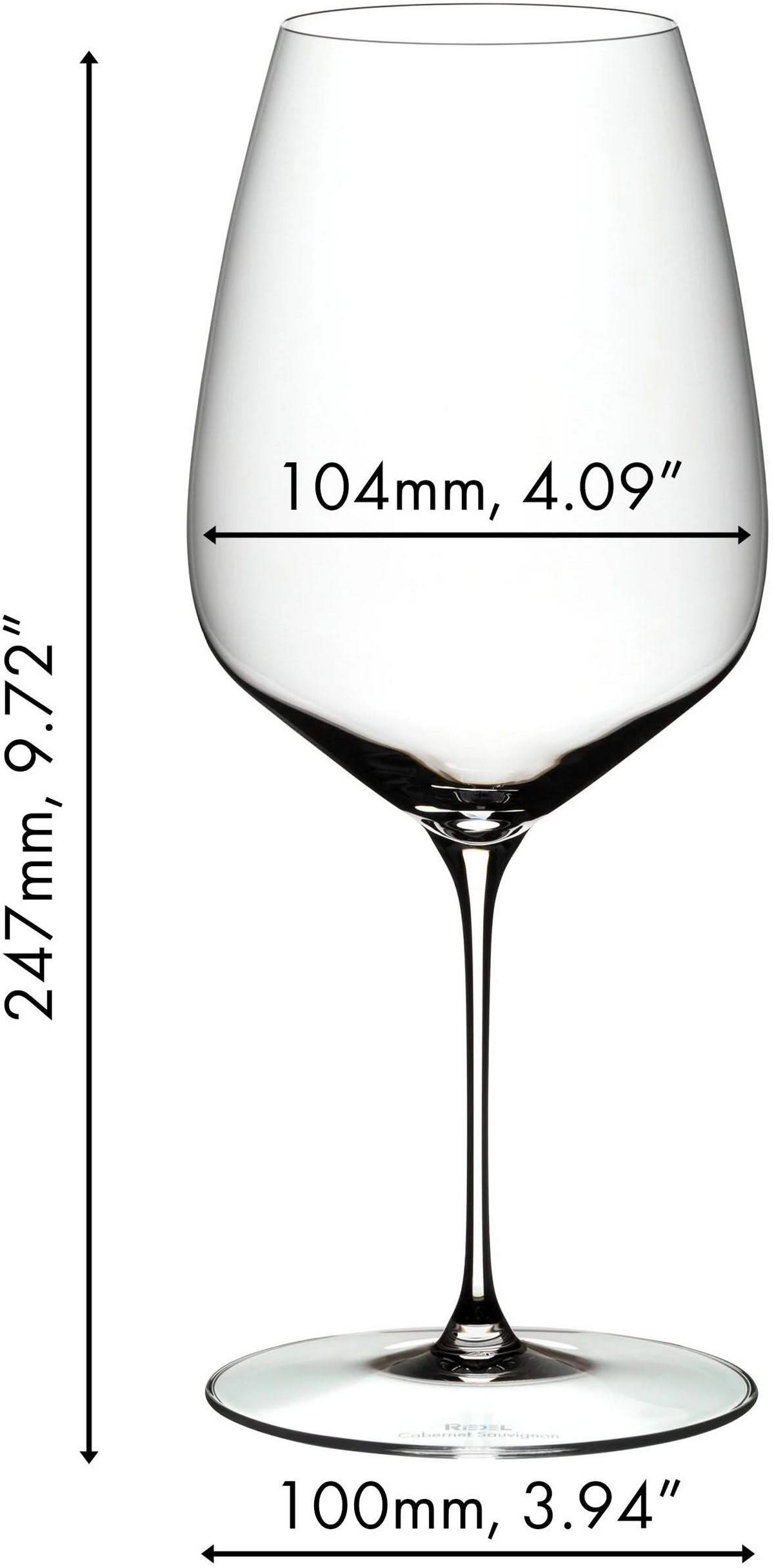 CABERNET MERLOT WEINGLAS Veloce transparent 829 ml 2er Set - Transparent, Glas (0.83L) - Riedel