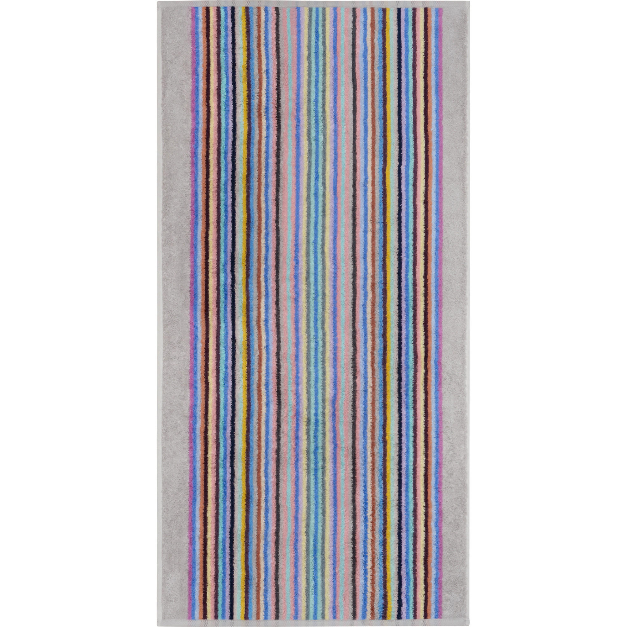 HANDTÜCHER REMAKE STREIFEN 2022 PLATIN-MULTICOLOR - 19 - Multicolor, Textil (70/140cm) - Cawoe