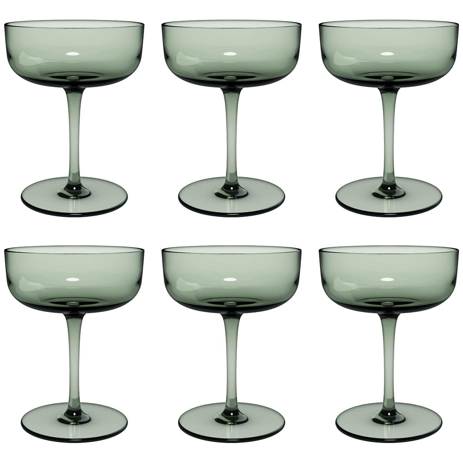 SEKTSCHALEN / DESSERTSCHALEN Like Glass Sage 100 ml 6er Set - Grün, Glas (0.1L) - like.Villeroy & Boch