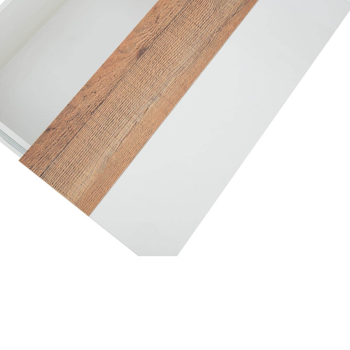 COUCHTISCH 70/70/39 cm Weiß aus Spanplatte mit ausziehbarer Tischplatte und Stauraum - Weiß, Holzwerkstoff (70/70/39cm) - OKMYHOME