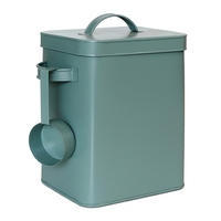 METALLBOX - Grün, Kunststoff/Metall (24.5/27.5/16cm) - Relaxdays