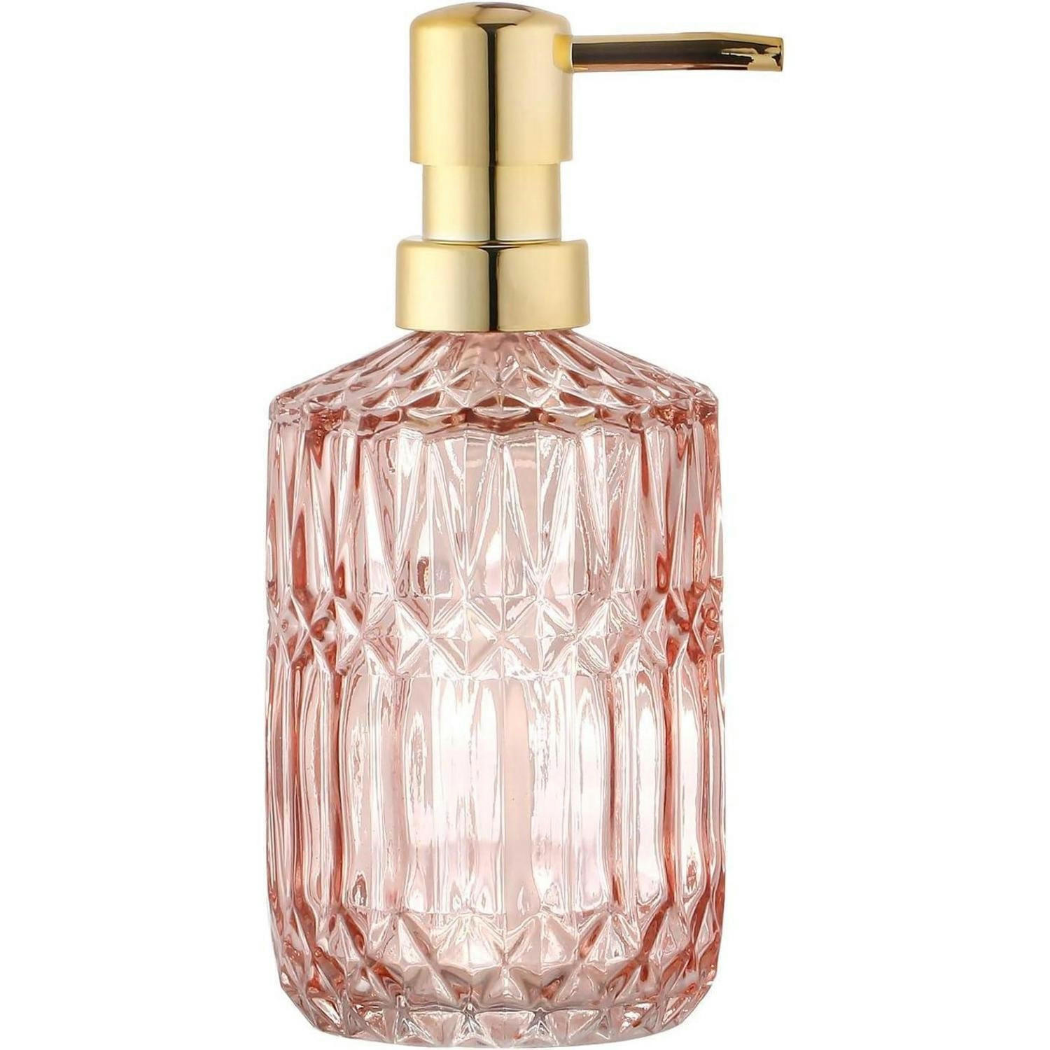 SEIFENSPENDER Glas Rosa - Rosa, Glas (8/18.5/8cm)