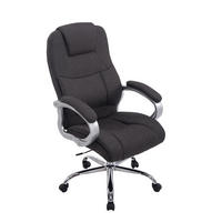 BÜROSTUHL SYDNEY Stoff 113x66x70 Dunkelgrau Stoff Metall - Dunkelgrau, Textil/Metall (66/113/70cm) - DELUKE
