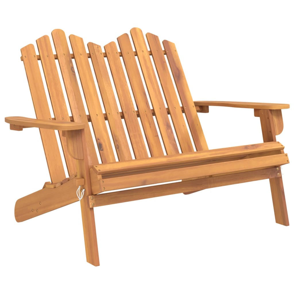 furnicato Adirondack-Gartenbank Braun 126x90x84 cm