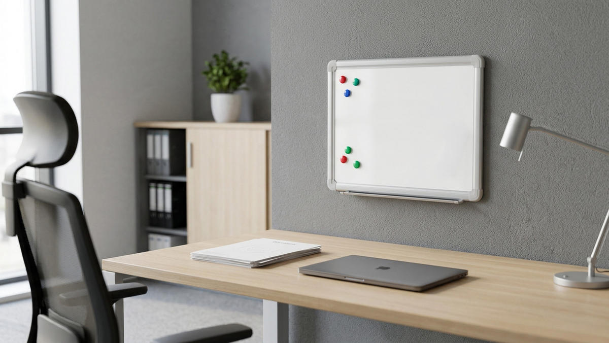 WHITEBOARD Magnetisch 30x40cm - EXPO Alurahmen - Weiß, Metall (30/40/1.6cm) - ALLboards