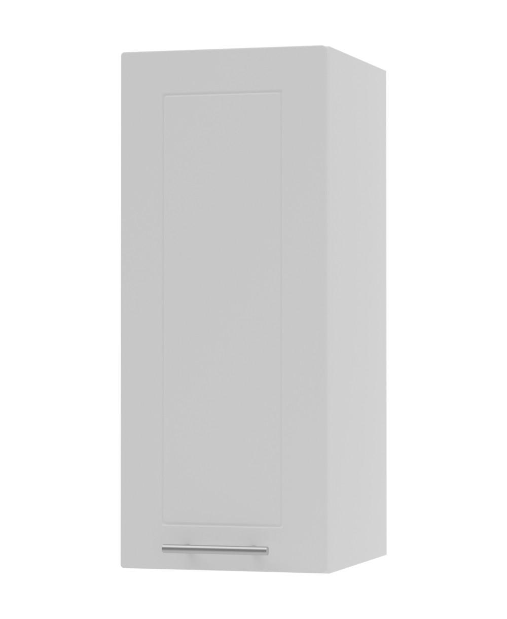 Feldmann-Wohnen Küchenhängeschrank Weiß, Weiß 20x72x32.5 cm