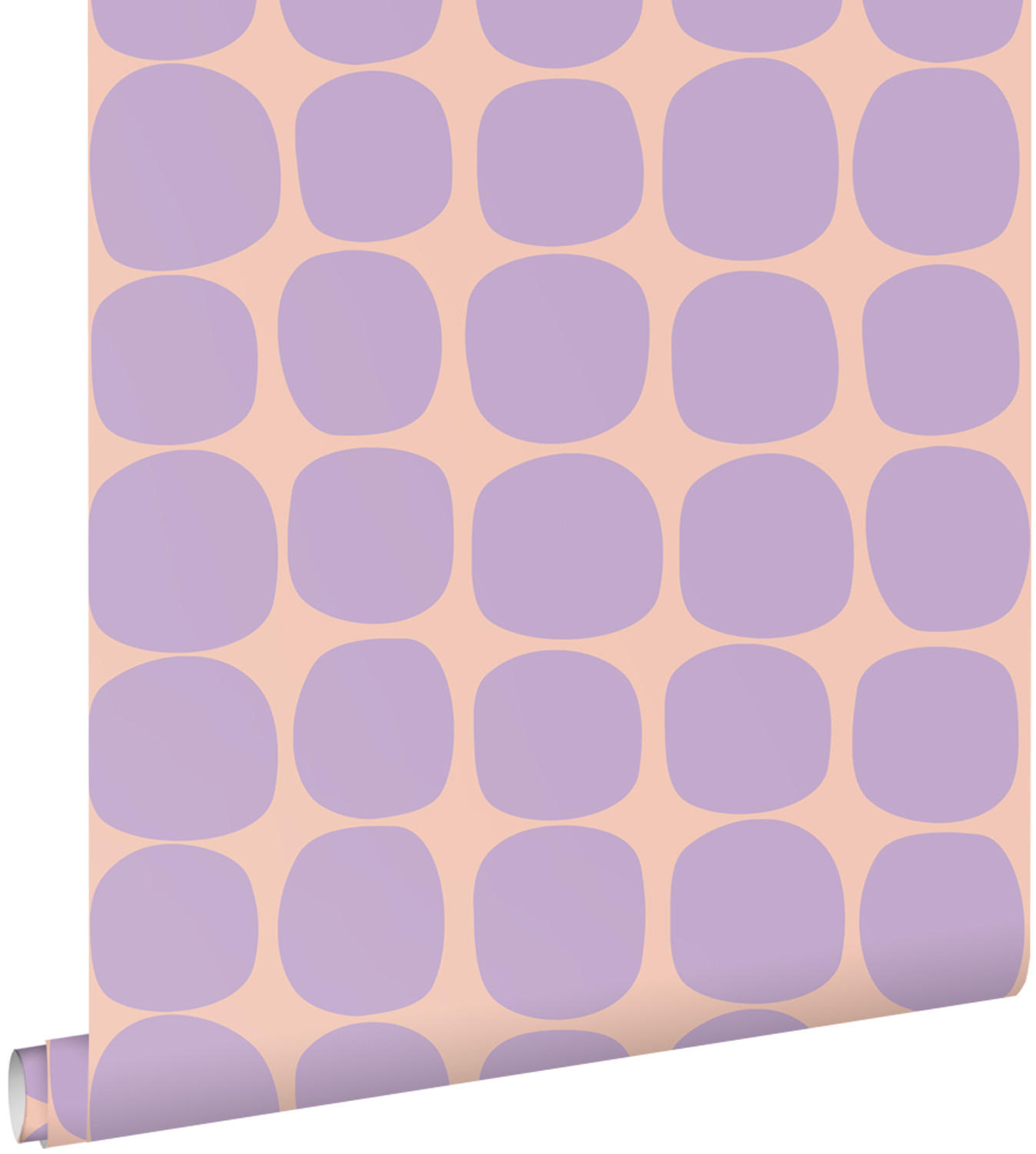 TAPETE grafisches Motiv 50 x 900 cm - Pink, Papier (50/0.1cm) - ESTAhome