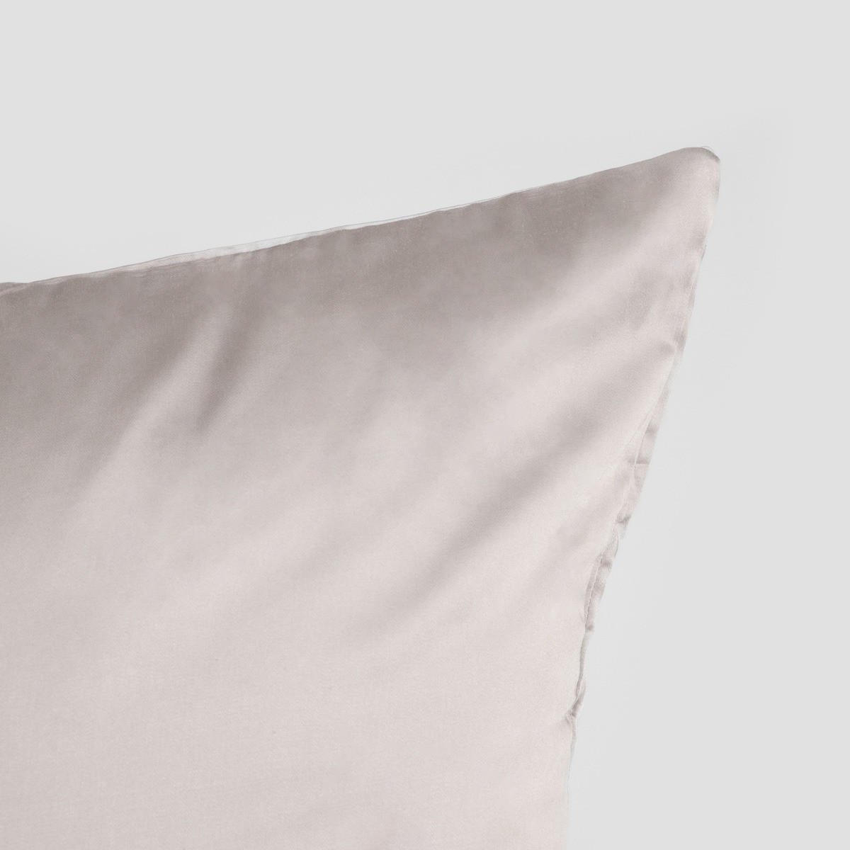KISSENBEZÜGE Bamsa Bambus grau 40/40 cm 2er-Set - Grau, Textil (40/40cm) - Homla