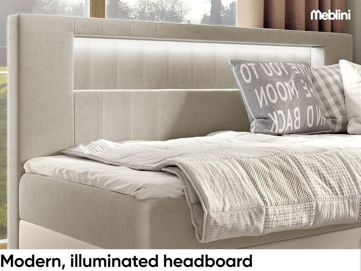 KINDERBETT GARETH 2 - Beige/Weiß, Holzwerkstoff (101/201cm) - Meblini