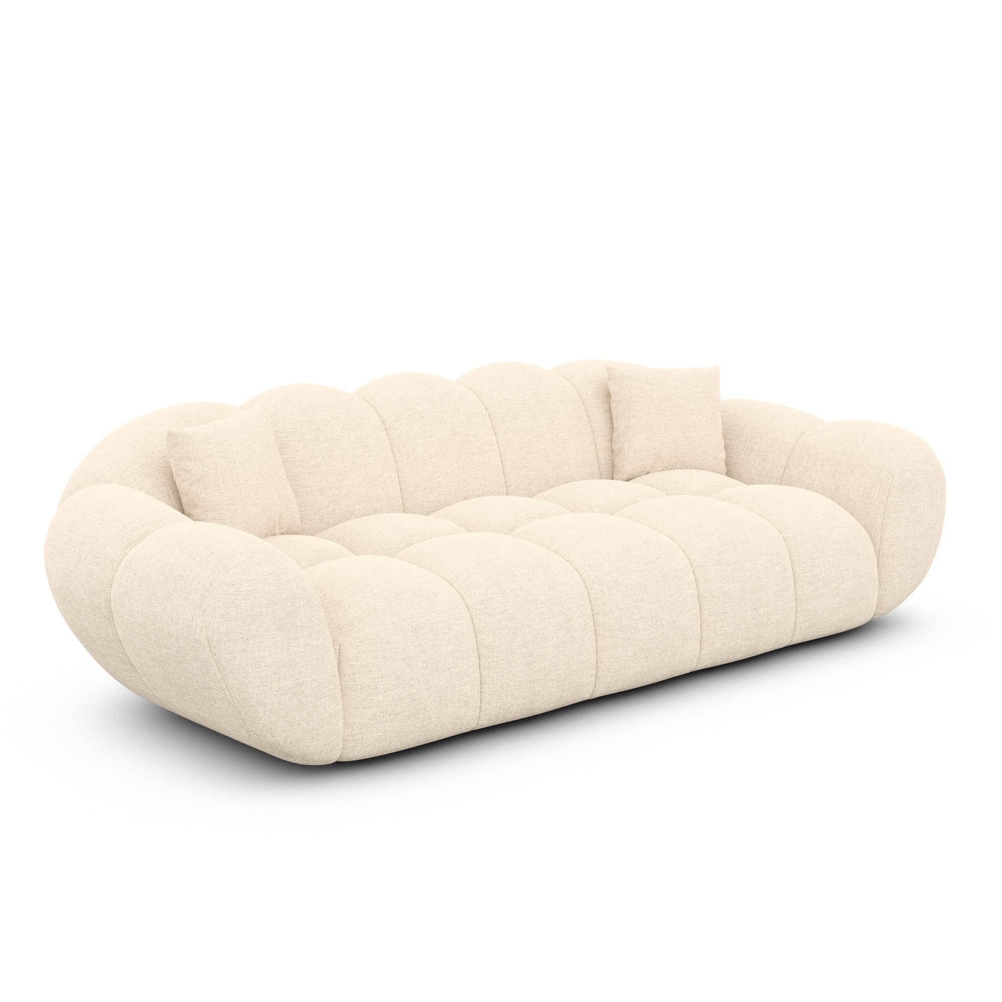 Varoyal 3-Sitzer-Sofa Creme 223x70x93 cm