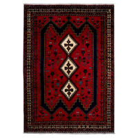 HANDWEBTEPPICH Afshar Rot 234/163 cm Schurwolle - Rot, Textil (163/234cm) - Looma