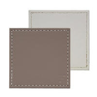 UNTERSETZER Weiß/Taupe, 4er Set - Weiß, Textil (10/10cm) - Freeform