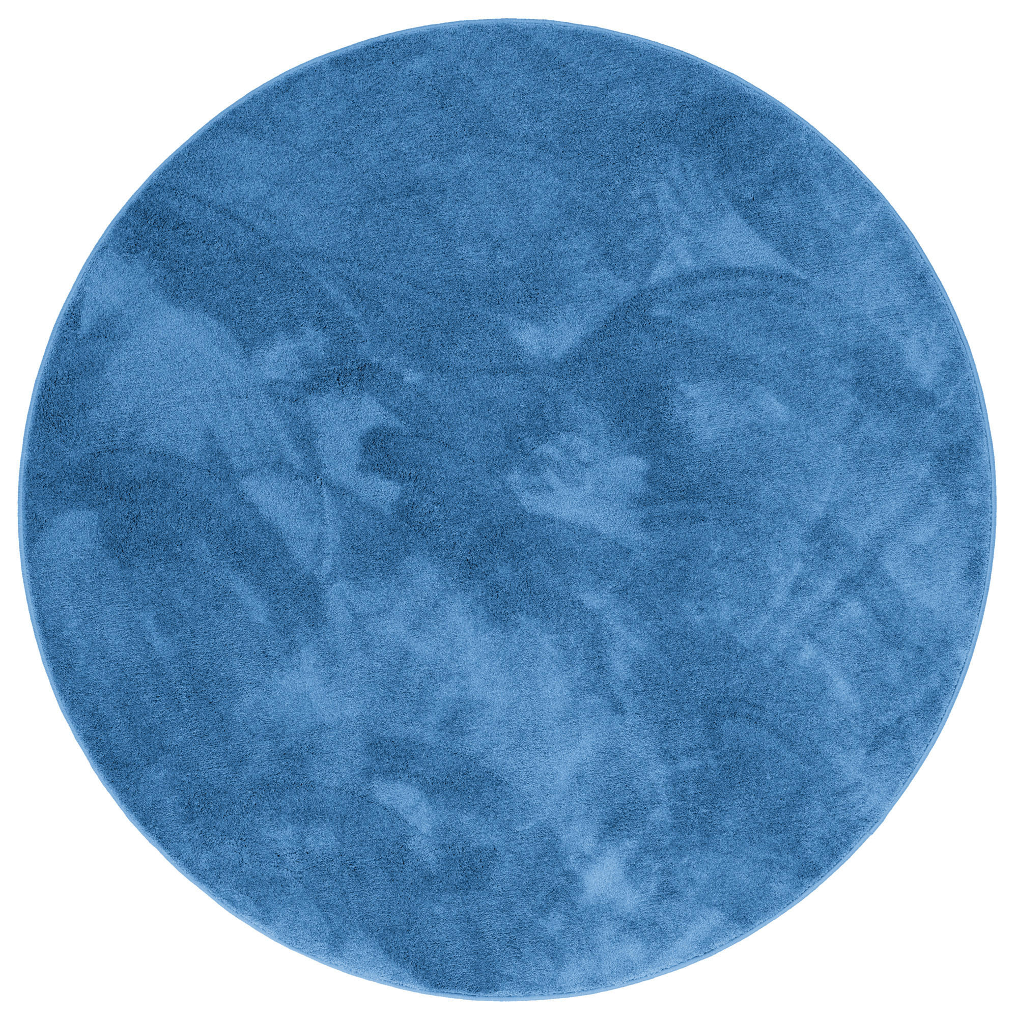 HOCHFLOR LANGFLOR TEPPICH SUPER SOFT MELIA RUND - Blau, Textil (160/160cm) - Pergamon