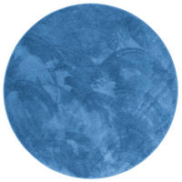 HOCHFLOR LANGFLOR TEPPICH SUPER SOFT MELIA RUND - Blau, Textil (160/160cm) - Pergamon