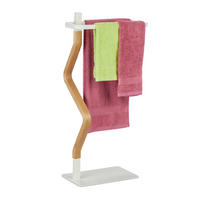 HANDTUCHSTÄNDER - Multicolor, Holzwerkstoff/Metall (40/78/20cm) - Relaxdays