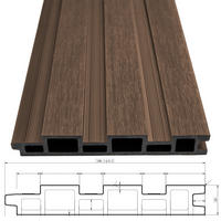 CARPORTWAND WPC Holz Optik 5,3 m - Braun, Metall (530/237/2.8cm) - WEIDE