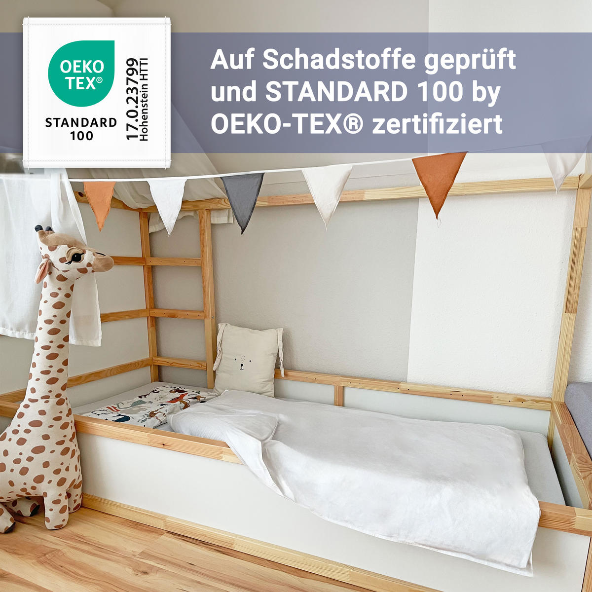 KINDERBETTDECKE, 100x135 cm, 100% Baumwolle, Weiß - Weiß, Textil (100/135cm) - Zollner