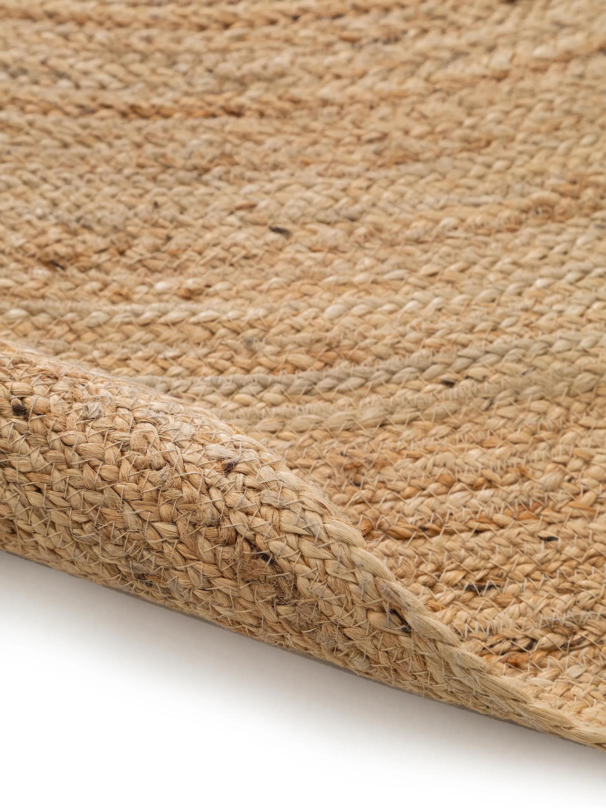 JUTETEPPICH oval Jutta Hellbraun 160x230 cm - Hellbraun, Textil (160/230cm) - benuta Pure