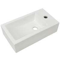 WASCHBECKEN Kusko 46/25.5/12 cm - Weiß, Keramik (46/12/25.5cm) - Nettlife