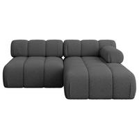 ECKSOFA modulares Sofa Razon-L1 - 190x160x70 cm Grau Bouclé - Grau, Holzwerkstoff/Textil (190/160cm) - ALTDECOR