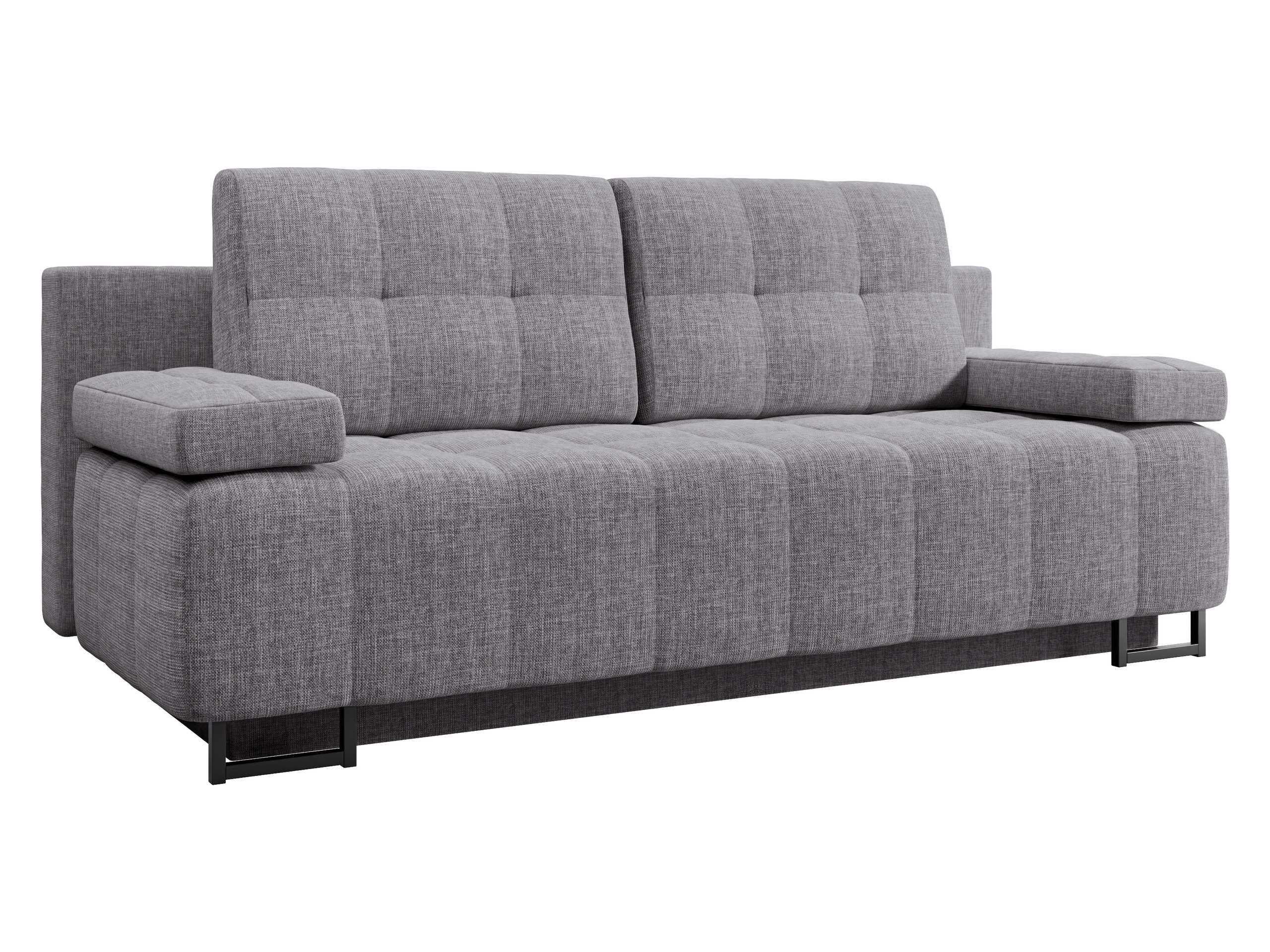 SCHLAFSOFA Morena D - Schwarz/Grau, Holz/Textil (200/90/90cm) - MIRJAN24
