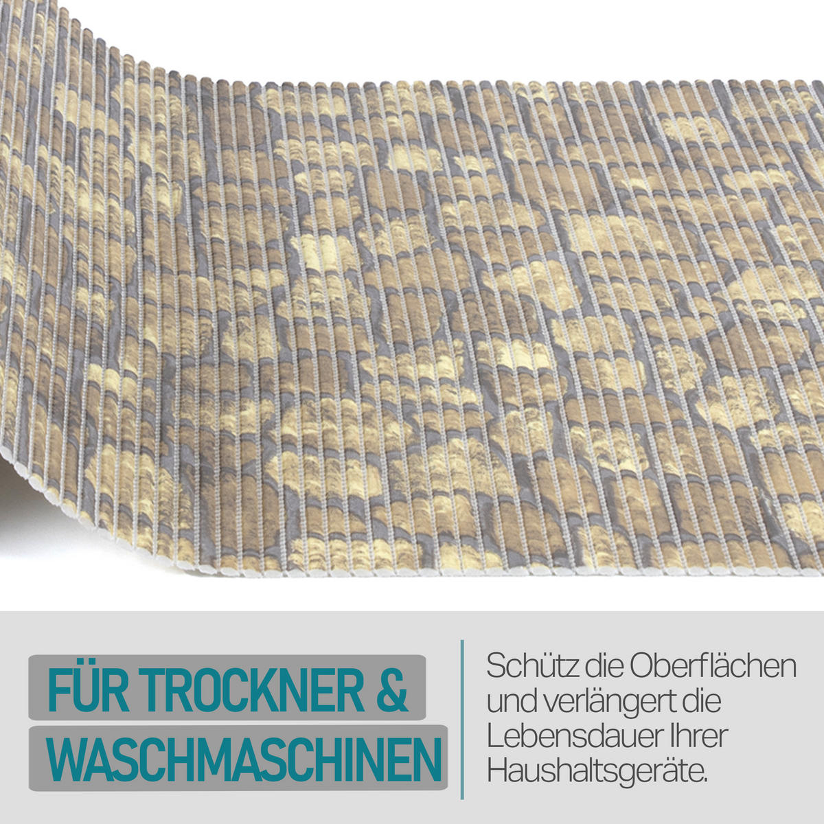 WASCHMASCHINENAUFLAGE 60x60 cm Bruchstein Beige - Hellbraun, Kunststoff (60/60cm) - Bestlivings