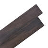 VINYLBODEN PVC-Dielen selbstklebend Dunkelbraun 5,02m² - Dunkelbraun, Kunststoff (91.5/15.2/1.3cm) - DELUKE