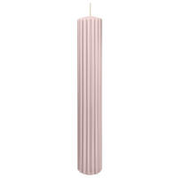 RILLEN KERZEN Rose 300 x Ø 45 mm, 4 Stück - Rosa, Paraffin (8/15/15cm) - Wiedemann Kerzen