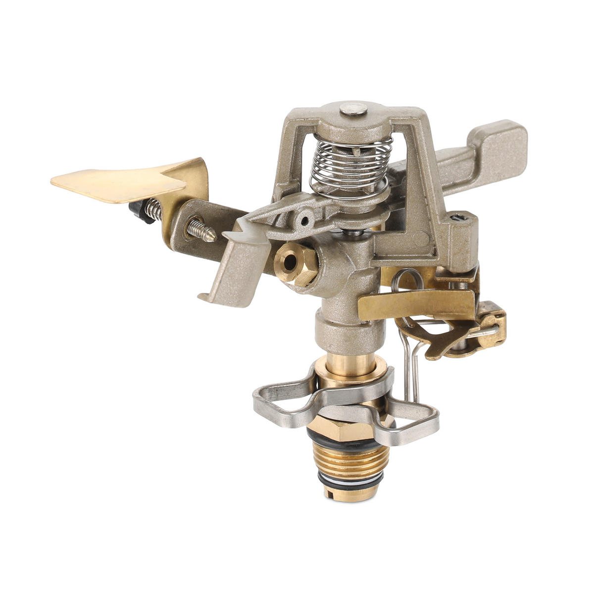 RASENSPRENGER-KOPF - Goldfarben, Metall (11/11/6cm) - Relaxdays