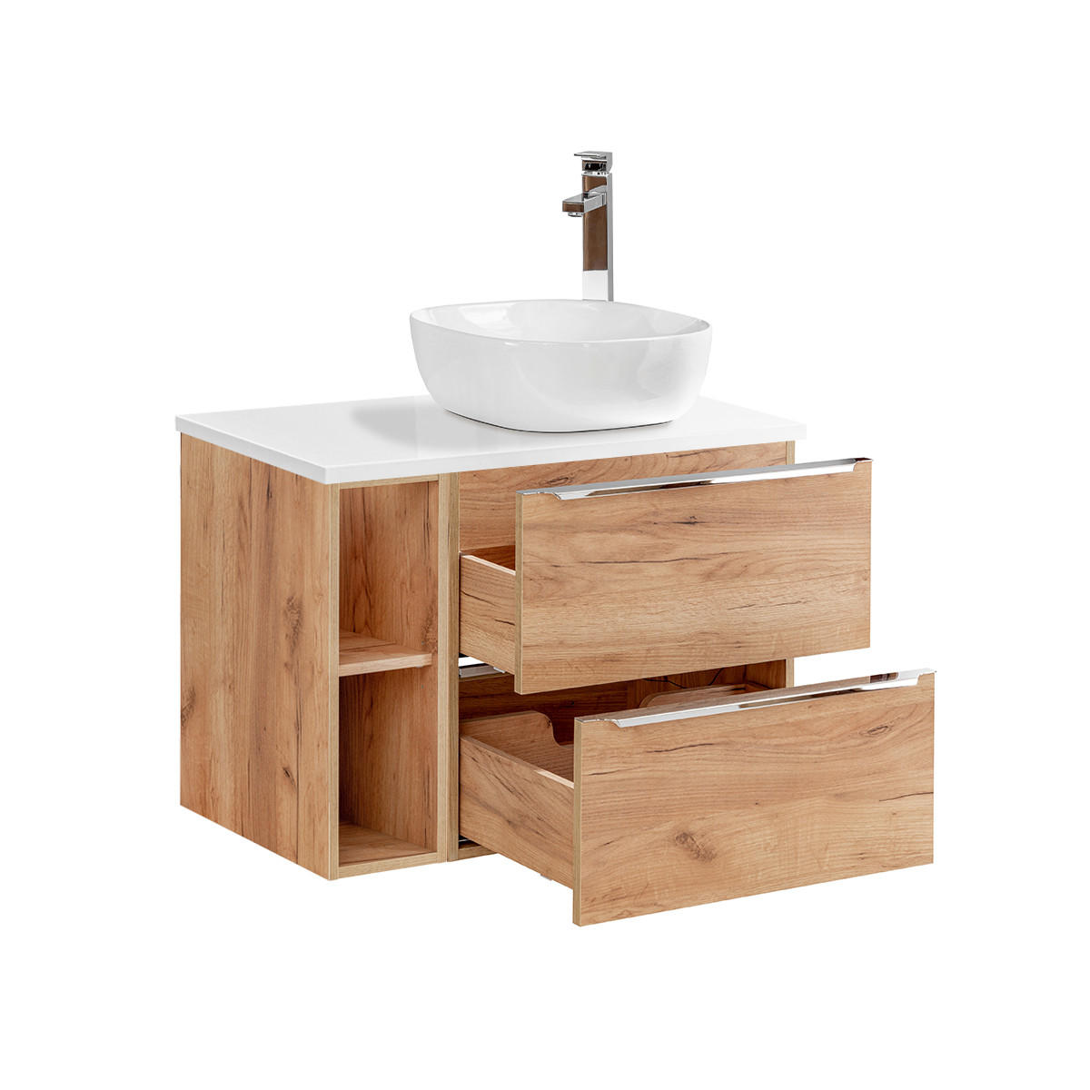 WASCHTISCH 80.4cm April Holz - Braun, Holzwerkstoff (80.4/59/46cm) - Petits-meubles
