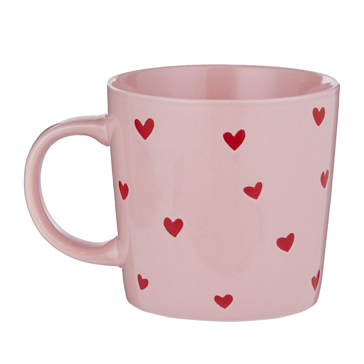 TASSE (6er-Set) Good Vibes Amore - Pink, Keramik (0.4L) - Butlers