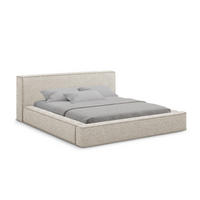 POLSTERBETT mit Bettkasten und Lattenrost 220x240 Beige - Beige/Creme, Kunststoff/Textil (180/200cm) - Makamii