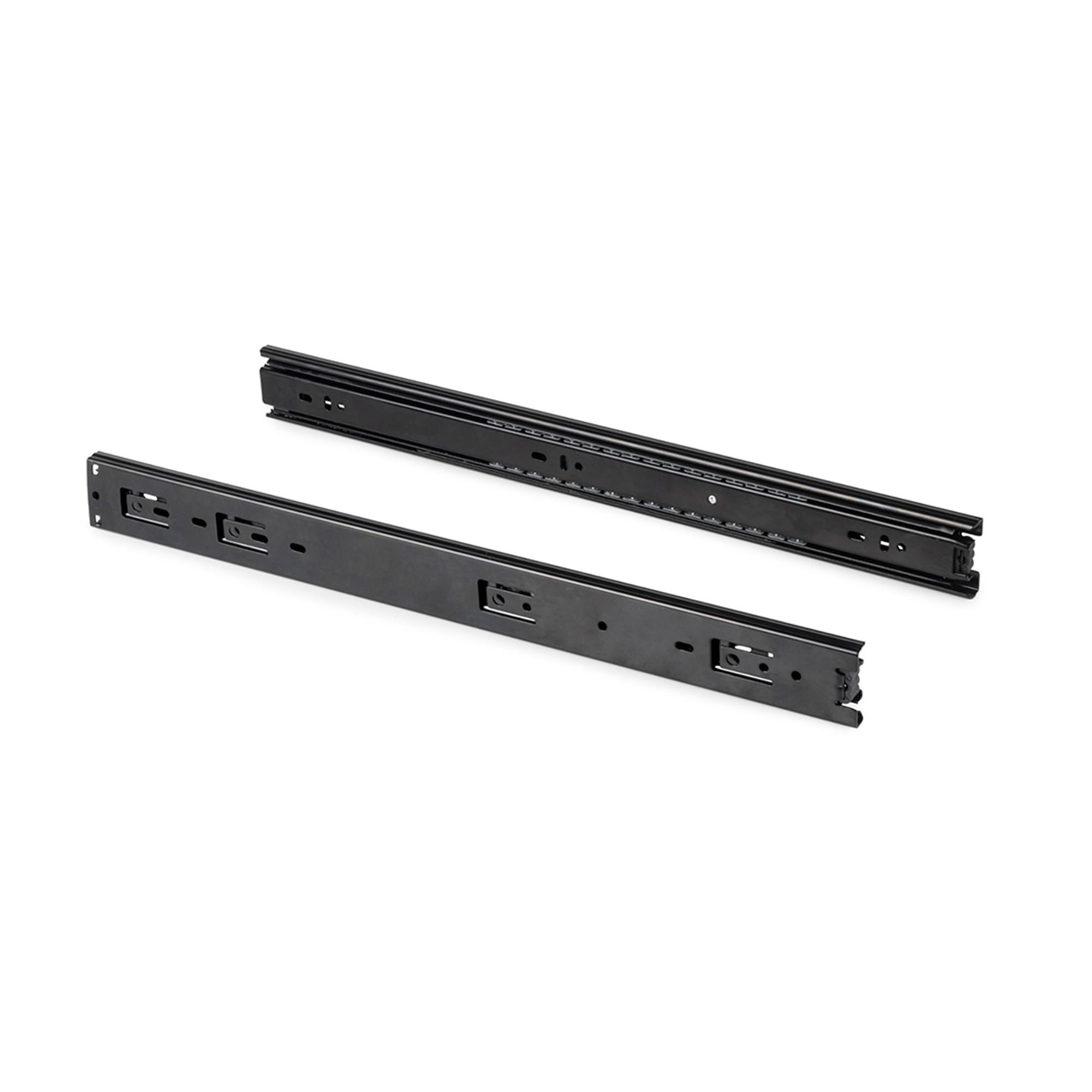 KUGELFÜHRUNGEN Höhe 45mm, Tiefe 400mm, Vollauszug, Schwarz 5er-set - Schwarz, Metall (1.27/5/40cm) - EMUCA