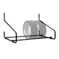 REIFENREGAL Wandmontage - Schwarz, Metall (117.5/67/74cm) - Relaxdays