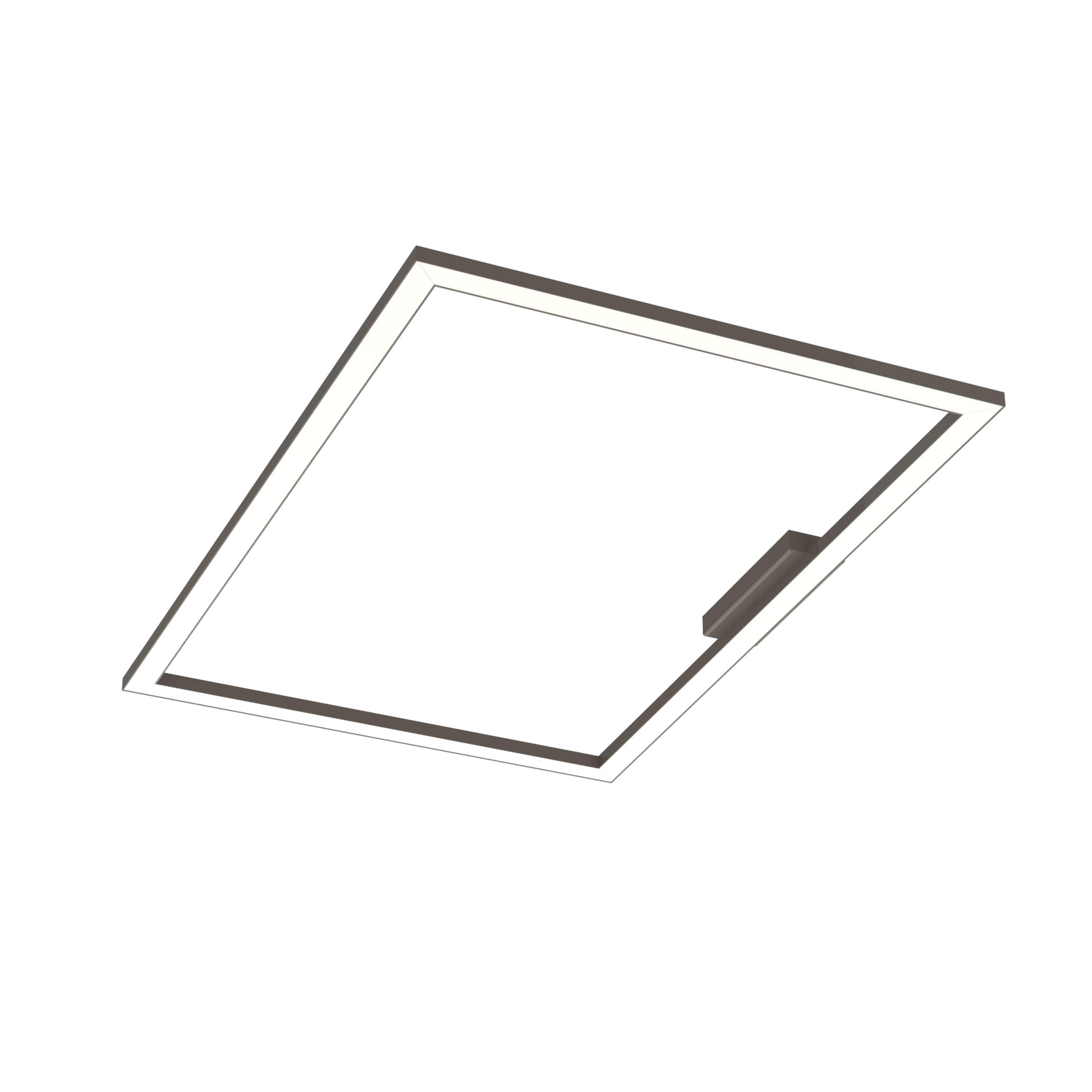 LED-DECKENLEUCHTE - Graubraun, Metall (60/90/100cm) - Lumicom