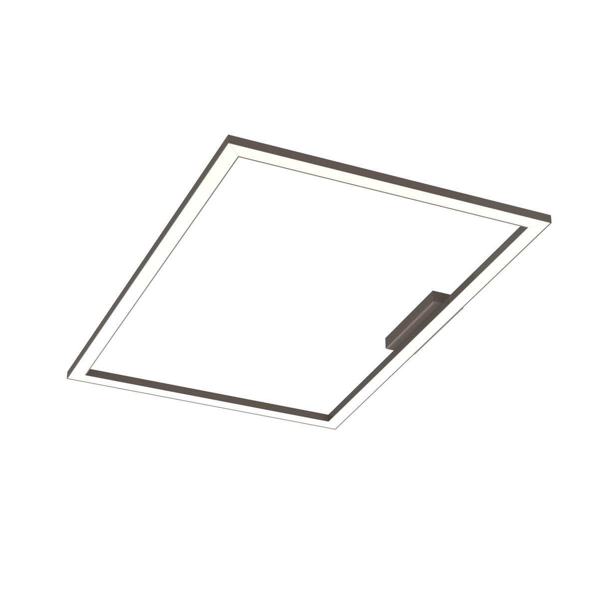 LED-DECKENLEUCHTE - Graubraun, Metall (60/90/100cm) - Lumicom