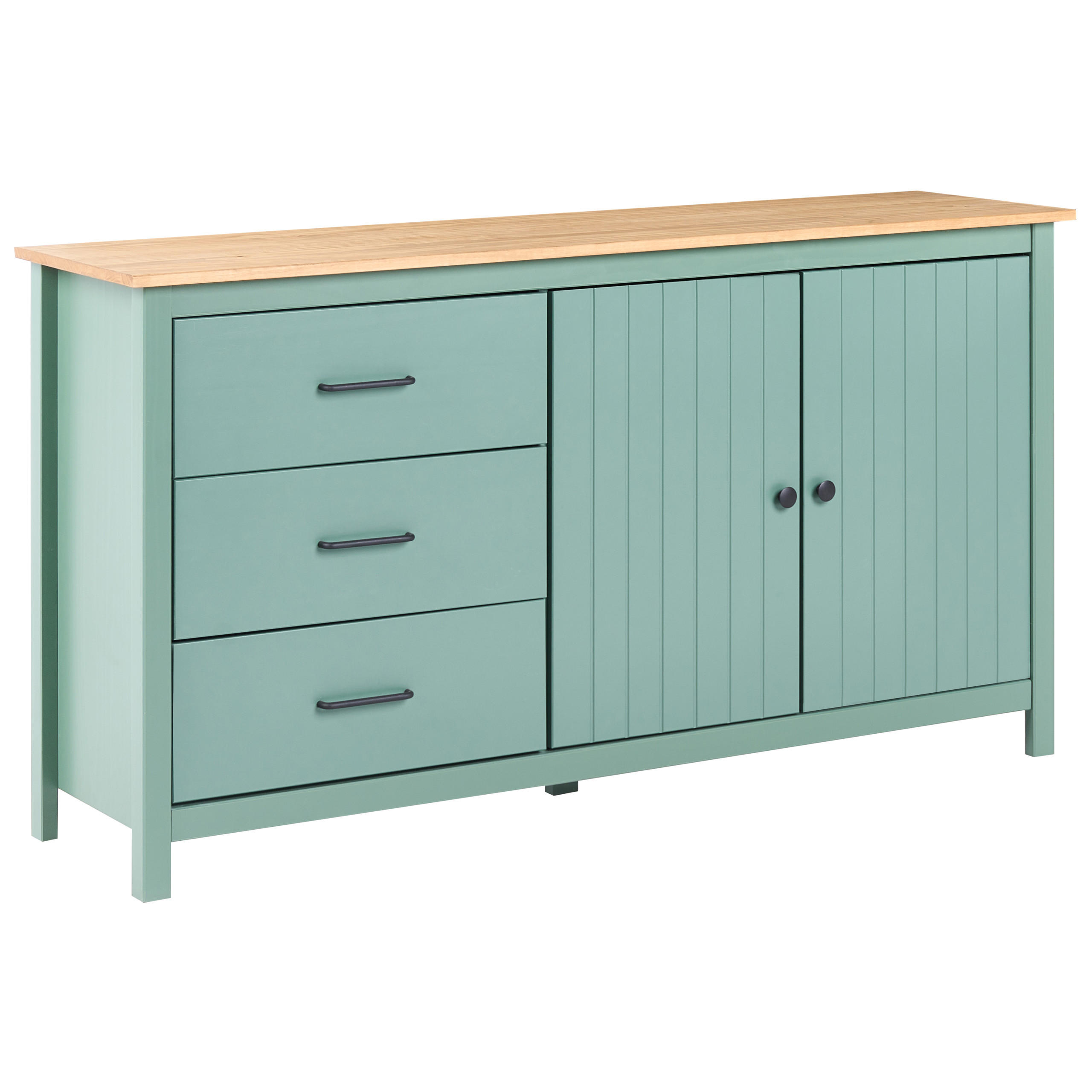 Beliani Sideboard Hellbraun, Grün, Braun 150x80x40 cm
