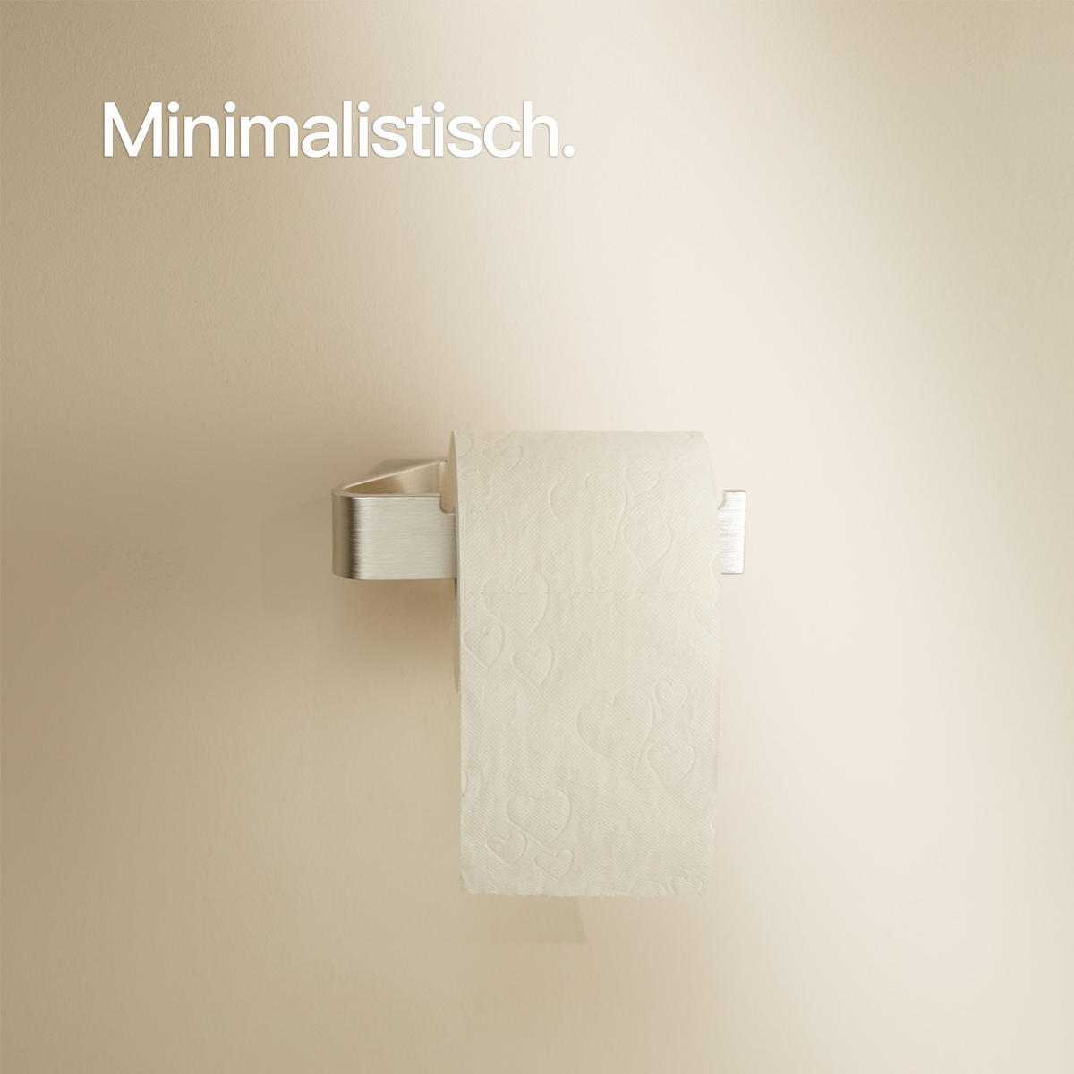 TOILETTENPAPIERHALTER OHNE BOHREN ohne Ablage Silber - Silberfarben, Metall (17/4/8cm) - Designfabrik Hamburg