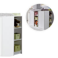 BABYZIMMER-ZUBEHÖR: Unterschrank für Wickelkommode, Landhausstil Weiß / 22800-03 - Weiß, Holzwerkstoff/Metall (35/91/38cm) - luma-home