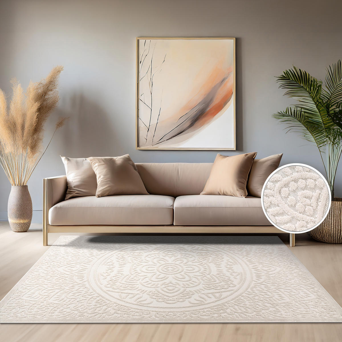 OUTDOORTEPPICH 80/150 cm Cotton 232 - Creme, Textil (80/150cm) - Paco Home