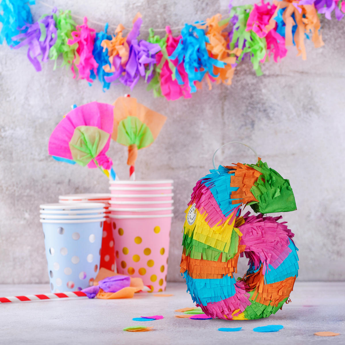 MINI-PINATA - Multicolor, Papier/Wellpappe (15/20.5/4.5cm) - Relaxdays