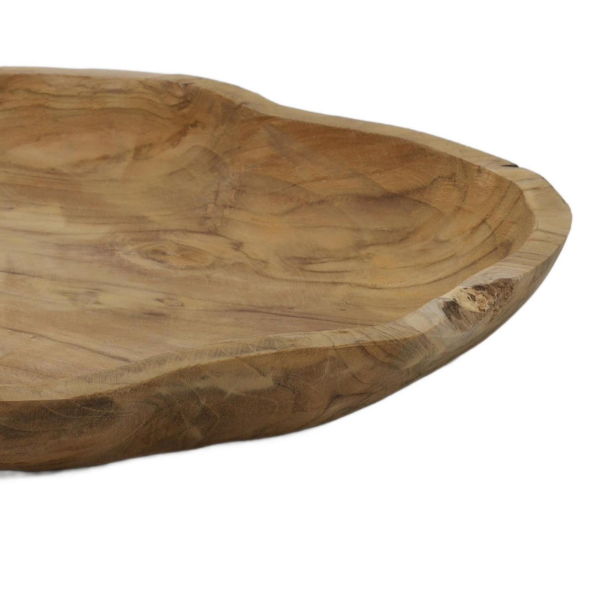 DEKO-TABLETT aus Teakholz Braun 35/35/4 cm - Braun, Holz (35/4/35cm) - Home Styling Collection