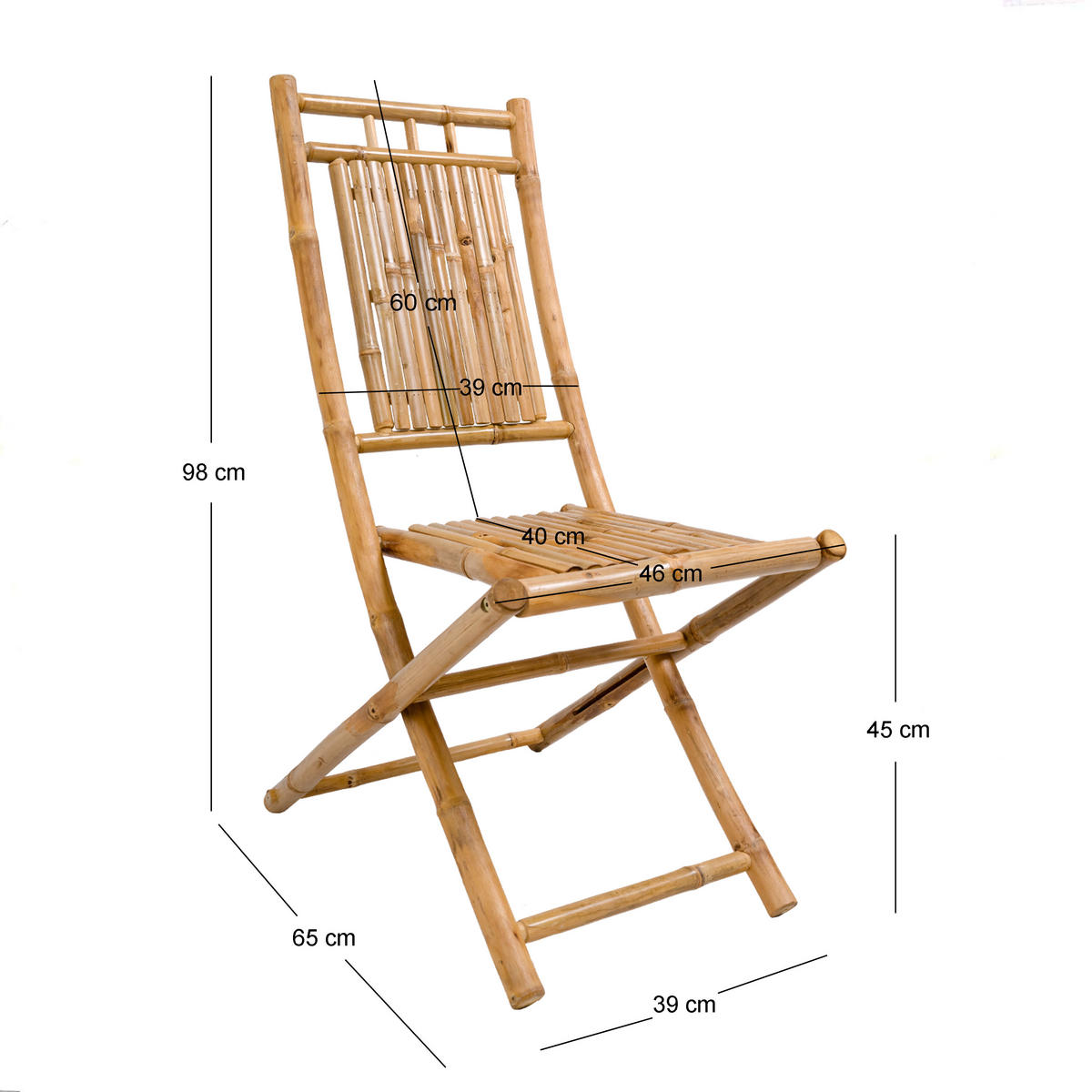 GARTENSTUHL 2er-Set Holz Braun - Braun, Holz (46/98.7/65.5cm) - Nordlys