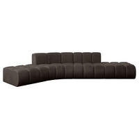 ECKSOFA modulares Sofa Solven-L1 - 380x174x70 cm Braun - Braun, Holzwerkstoff/Textil (380/174cm) - ALTDECOR
