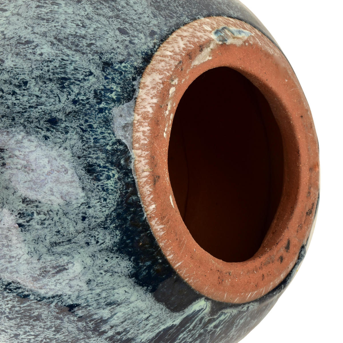 DEKOKUGEL Saggio blau 20/20/20cm Keramik - Blau, Keramik (20/20/20cm) - Mondex