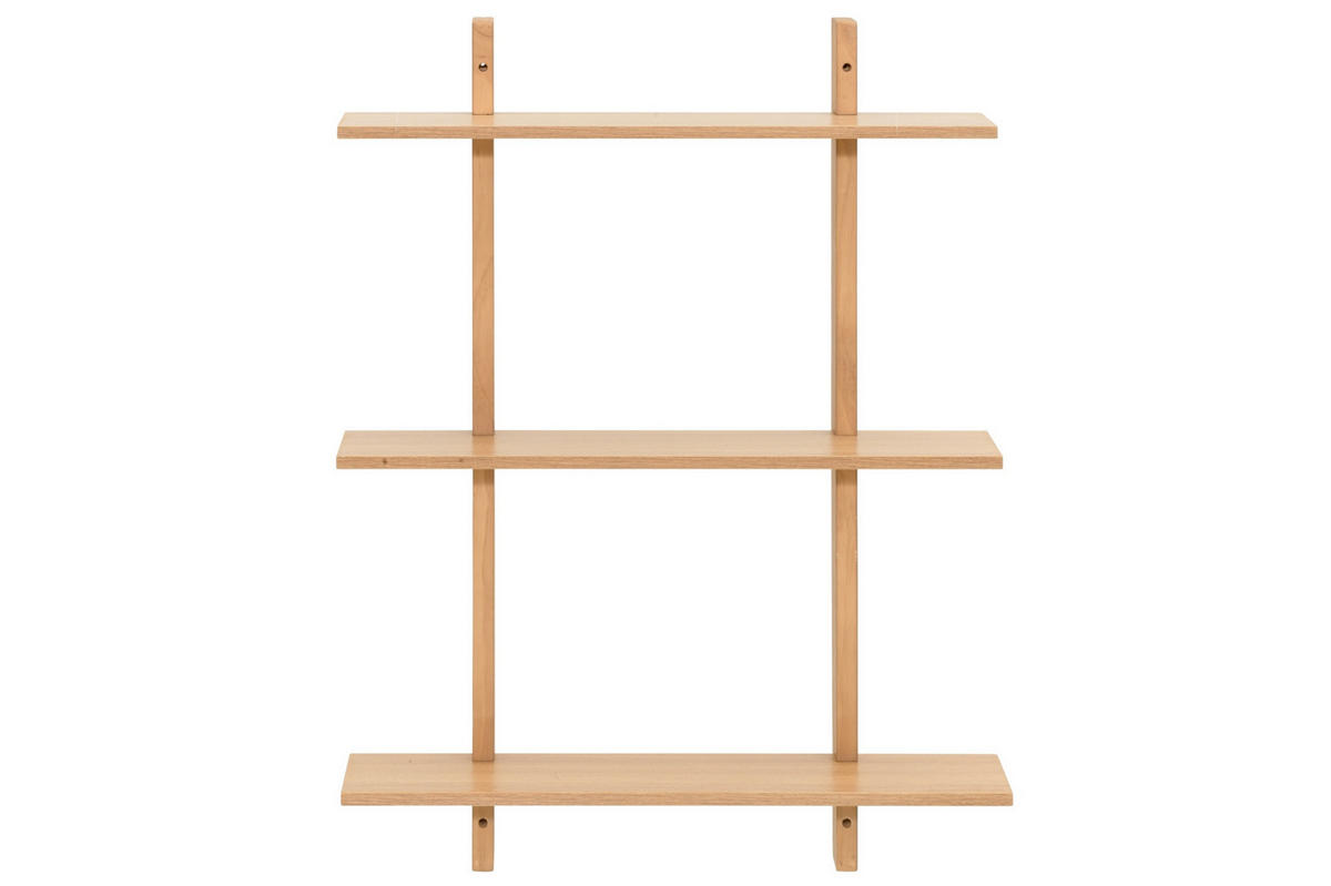 REGAL Kiefernholz 80/60/15 cm - Beige, Holz (15/80/60cm)